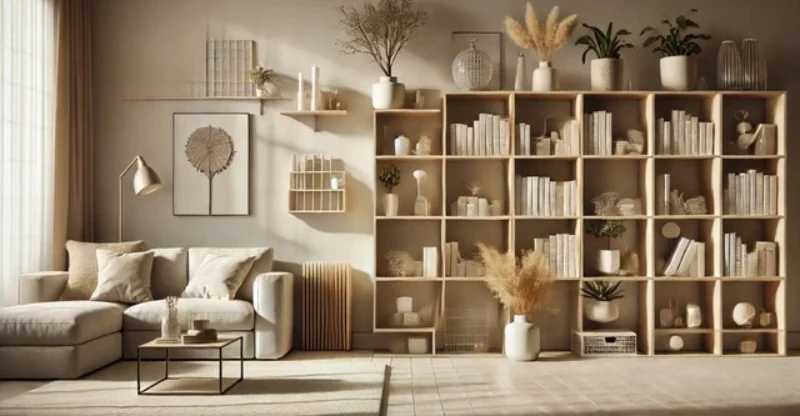 12 Minimalist Open Shelving Ideas for Living Room