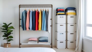 8 DIY Storage Solutions for a Room Without a Closet